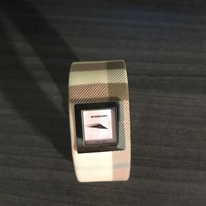 Burberry pink plaid watch